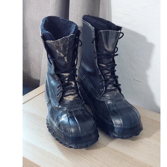 LaCrosse Outdoorsman Sz 10 Winter Wool Insulated Neoprene Boots STEEL TOE SHANK - Picture 2 of 13